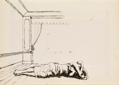 View full screen - View 1 of Lot 6. PAUL DELVAUX | ETUDE POUR LE VIOL.