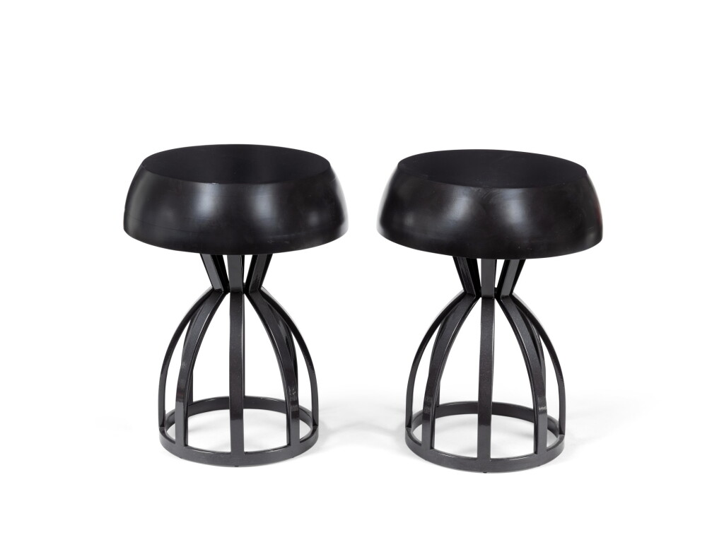 View full screen - View 1 of Lot 2165. Utopi, France A pair of stools, "cloud" model, 2000 | Utopi, France Paire de tabourets, modèle "nuage", 2000.