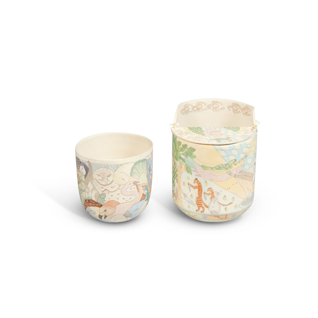View full screen - View 1 of Lot 837. Two Sculptural Cups.