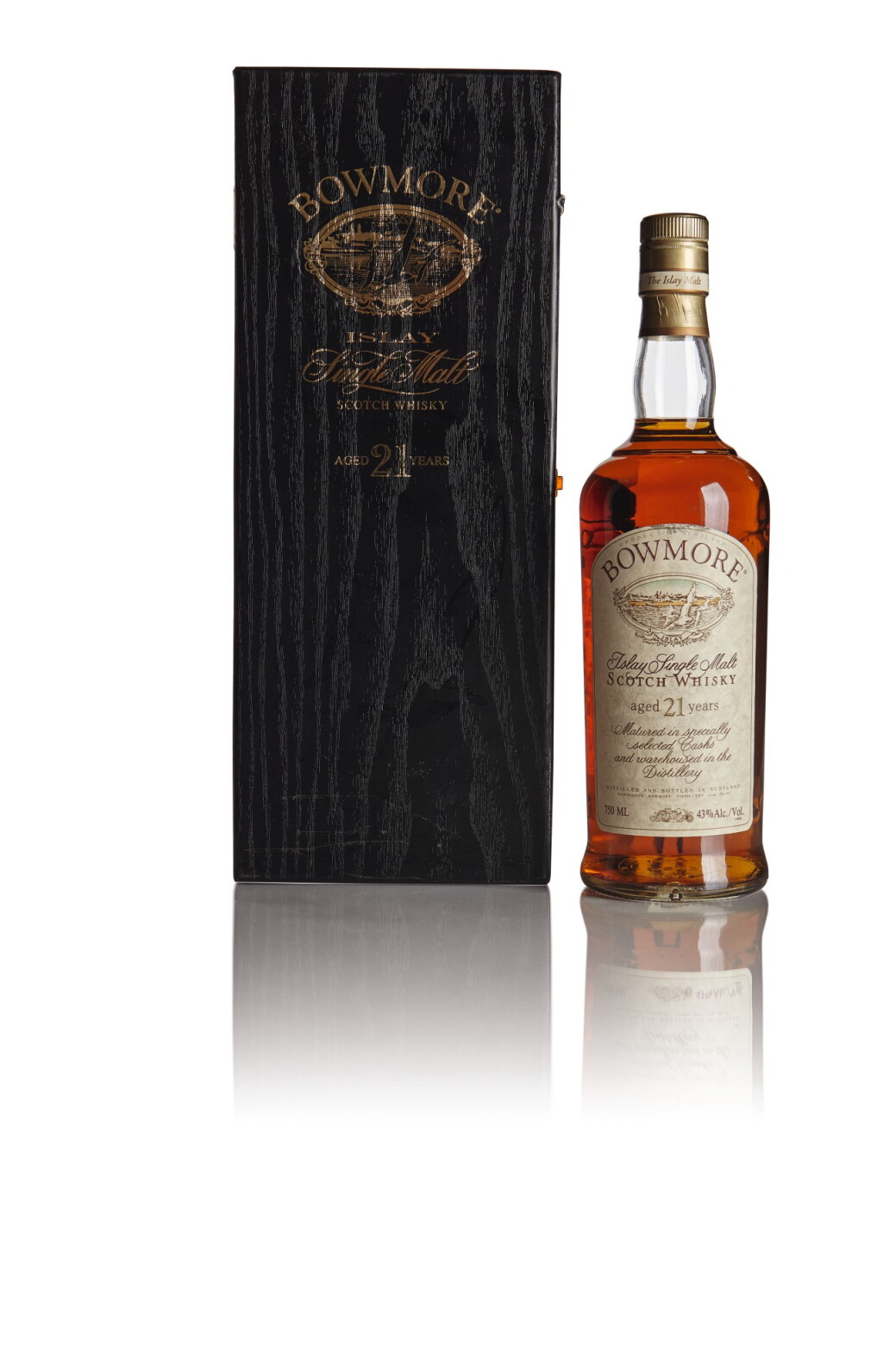 View full screen - View 1 of Lot 298. BOWMORE 21 YEAR OLD 43.0 ABV NV .