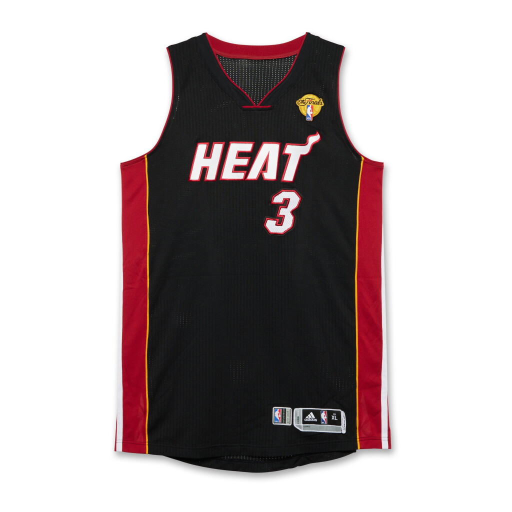 View full screen - View 1 of Lot 7. Dwayne Wade Miami Heat 2011 NBA Playoffs Game Worn Jersey | Matched to 5 Games.