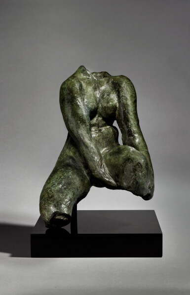 View full screen - View 1 of Lot 51. Torse féminin assis dit aussi "Torse Morhardt," grand modèle .