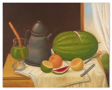 View full screen - View 1 of Lot 550. Still Life with Watermelon.