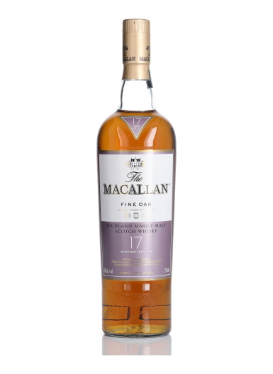 View full screen - View 1 of Lot 20. The Macallan 17 Year Old Fine Oak 43.0 abv NV (1 BT 75cl).
