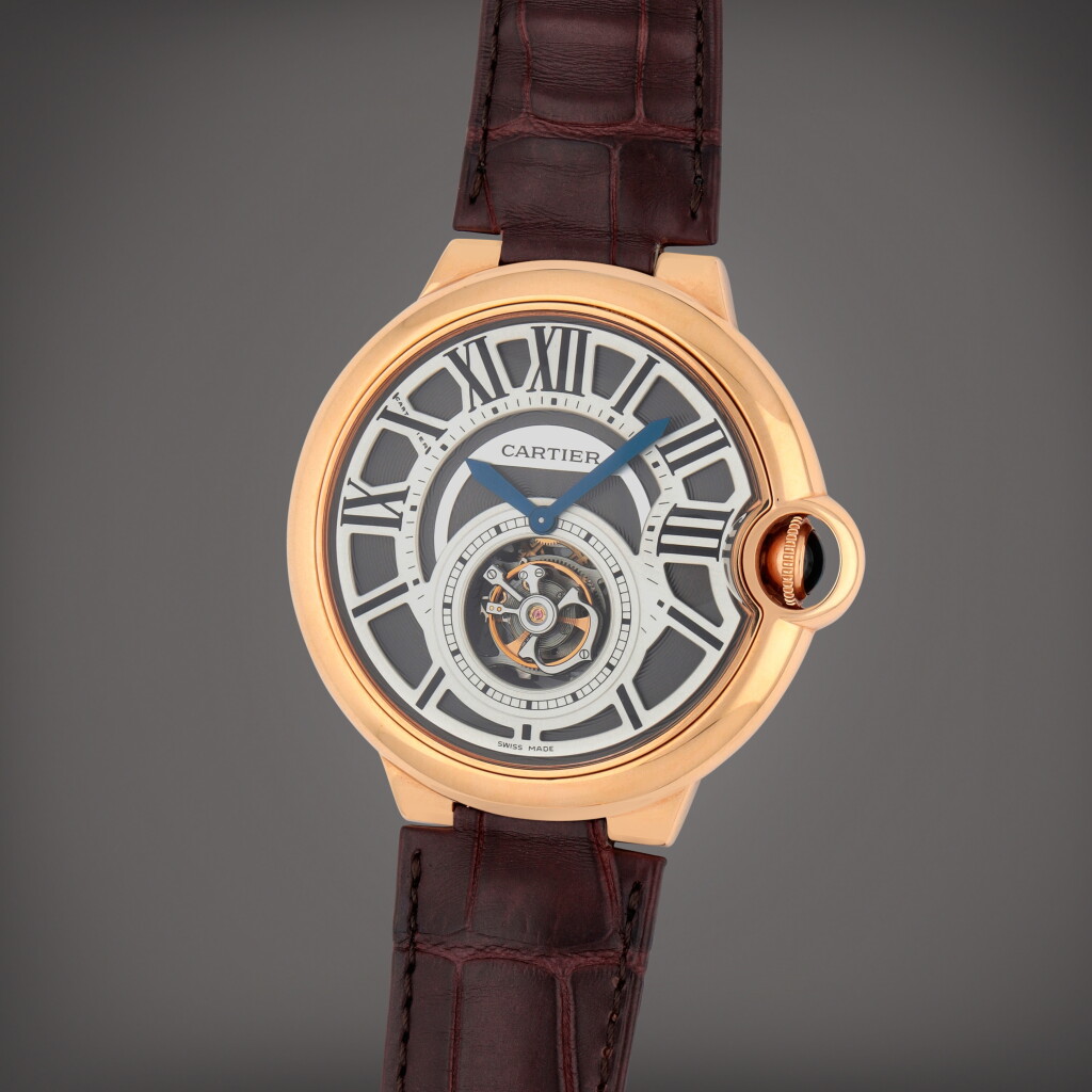 View full screen - View 1 of Lot 429. Ballon Bleu Flying Tourbillon, Reference 3088 | A pink gold tourbillon wristwatch | Circa 2009.