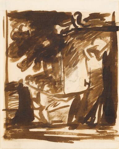 View full screen - View 1 of Lot 37. GEORGE ROMNEY | STUDY FOR THE LEVESON-GOWER CHILDREN.