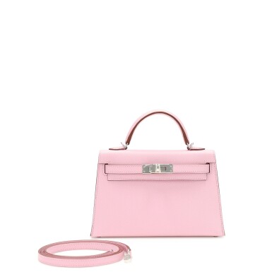 View full screen - View 1 of Lot 70. Mauve Sylvestre Epsom Mini Kelly Sellier 20 II Palladium Hardware, 2022.