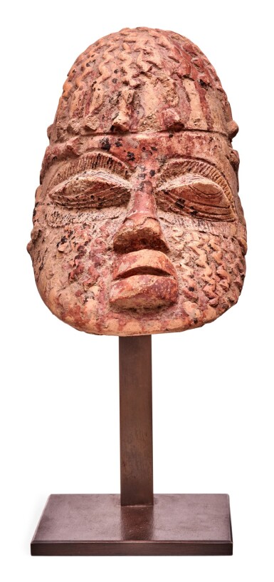 View full screen - View 1 of Lot 21. DJENNE TERRACOTTA HEAD, MALI.
