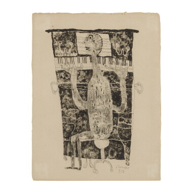View full screen - View 1 of Lot 99. JEAN DUBUFFET | PIANISTE (WEBEL 27).