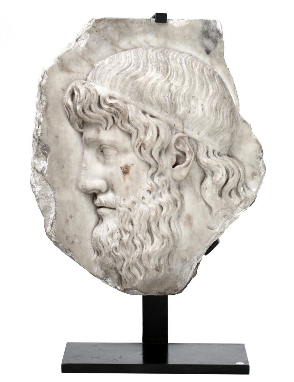 View full screen - View 1 of Lot 27. ITALY, 18TH CENTURY, PROFILE OF AN ANTIQUE HERO | ITALIE, XVIIIE SIÈCLE, PROFIL D'HOMME.