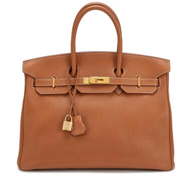 View full screen - View 1 of Lot 26. Gold Togo Birkin 35 Gold Hardware, 2002.