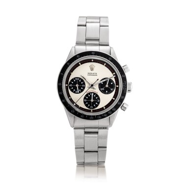 View full screen - View 1 of Lot 2278. Rolex | Cosmograph Daytona "Paul Newman", Reference 6241, A stainless steel chronograph wristwatch with bracelet, Circa 1968 | 勞力士 | Cosmograph Daytona "Paul Newman" 型號6241 精鋼計時鏈帶腕錶,約1968年製.