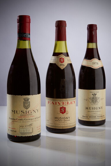 View full screen - View 1 of Lot 37. Musigny, Cuvée Vieilles Vignes 1976 Comte Georges de Vogüé (3 BT).