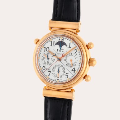 View full screen - View 1 of Lot 374. Da Vinci Rattrapante, Reference 3754 | A yellow gold perpetual calendar split-second chronograph wristwatch with moon phases and year | Circa 2003.