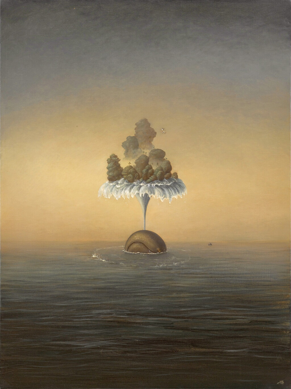 View full screen - View 1 of Lot 361. Wang Fanseng 王梵僧 | Whale Spout 鯨噴 .