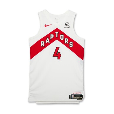 View full screen - View 1 of Lot 218. Scottie Barnes Toronto Raptors 2024-2025 Game Worn Association Edition Jersey | Double-Double .