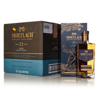 View full screen - View 1 of Lot 84. Mortlach 21 Year Old 56.9 abv NV (6 Bottles 70cl).