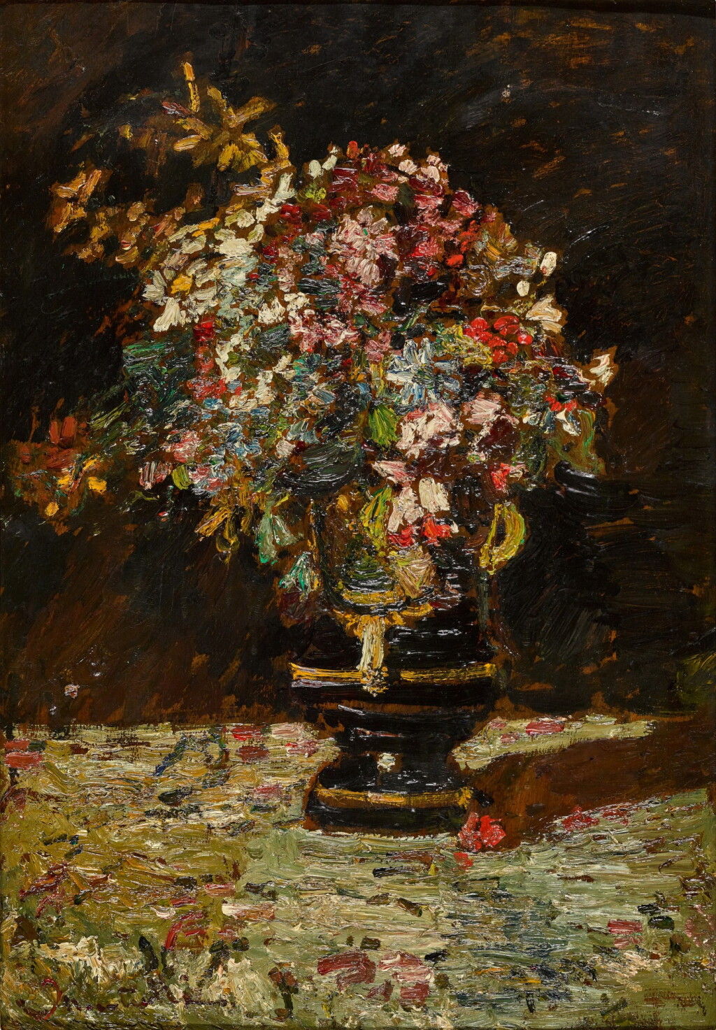 View full screen - View 1 of Lot 151. Vase de fleurs.