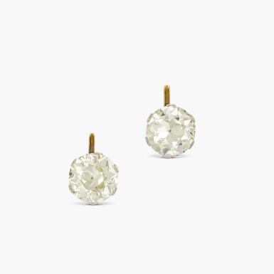 View full screen - View 1 of Lot 5. Diamond Earrings.