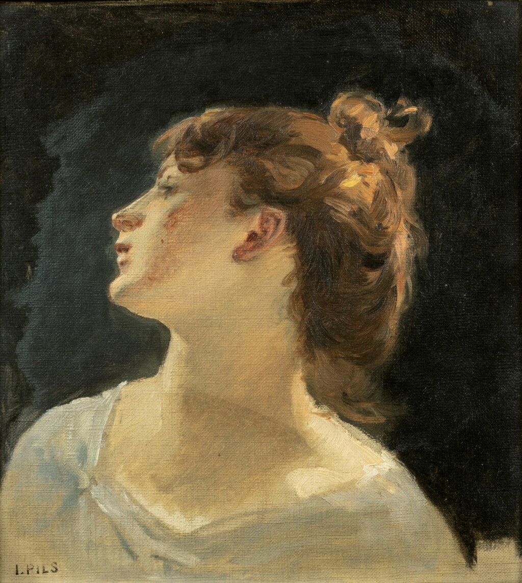 View full screen - View 1 of Lot 212. Head of a dancer, study for Orpheus, in the Opera de Paris.