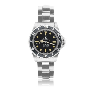 View full screen - View 1 of Lot 6. ROLEX | REF 5512 SUBMARINER, RETAILED BY TIFFANY & CO.: A STAINLESS STEEL AUTOMATIC CENTER SECONDS WRISTWATCH CIRCA 1970.