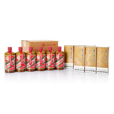 View full screen - View 1 of Lot 5620. 2021年產 "飛天牌" 精品貴州茅台酒 (原箱) Kweichow Flying Fairy Moutai Jingpin 2021 (6 BT50).