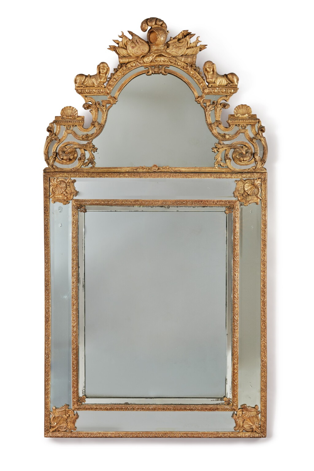 View full screen - View 1 of Lot 201. A Régence Giltwood Mirror, Circa 1725.