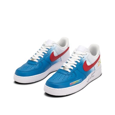 View full screen - View 1 of Lot 142. Tyronn Lue Los Angeles Clippers 2024-2025 Game Worn and Signed Custom Air Force 1s | To The Max Foundation.