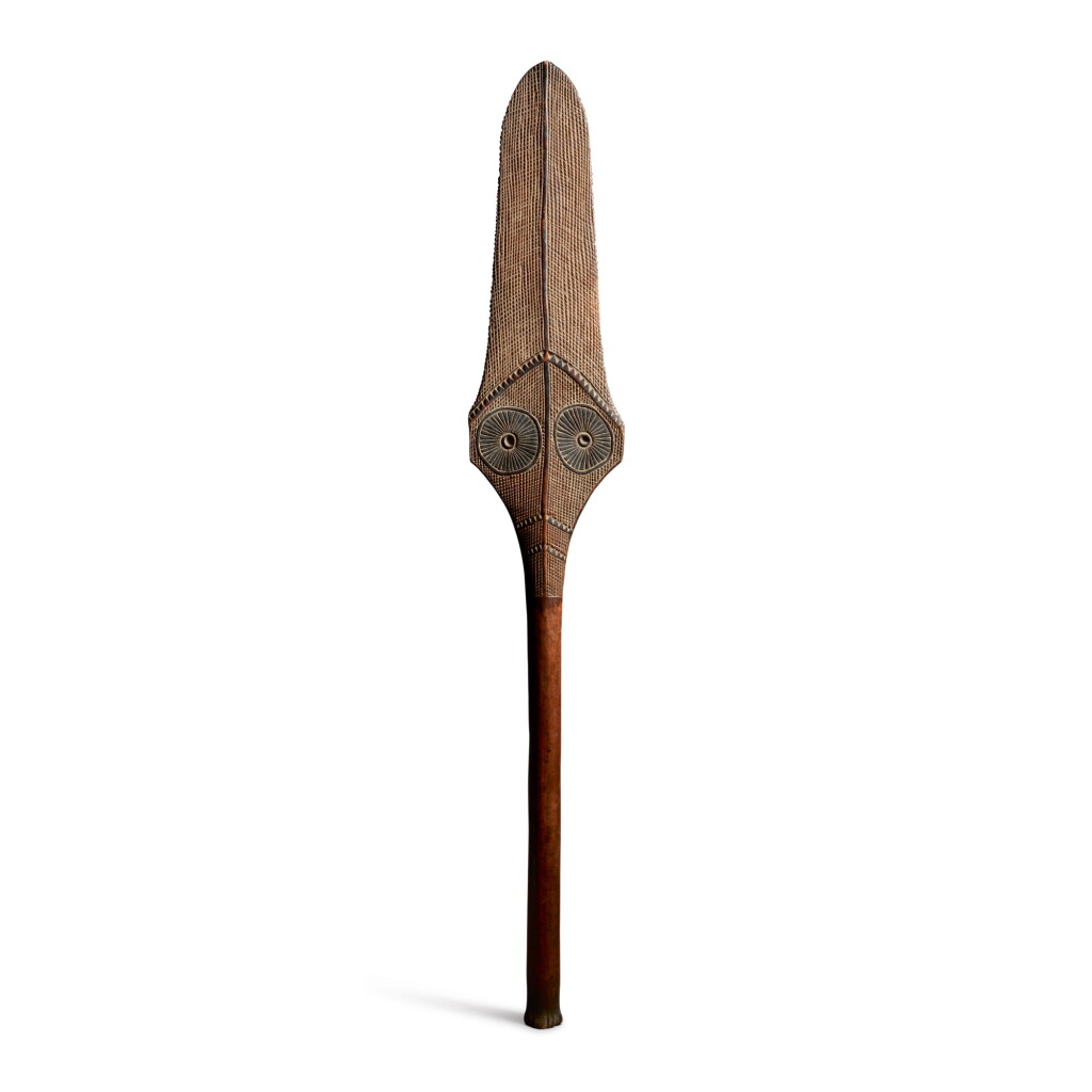 View full screen - View 1 of Lot 33. FIJIAN ARTIST | PADDLE SHAPED CLUB (KINIKINI).