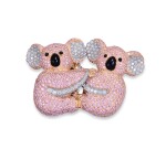 GRAFF | COLORED DIAMOND AND DIAMOND CLIP-BROOCH 格拉夫 | 彩色鑽石配鑽石別針