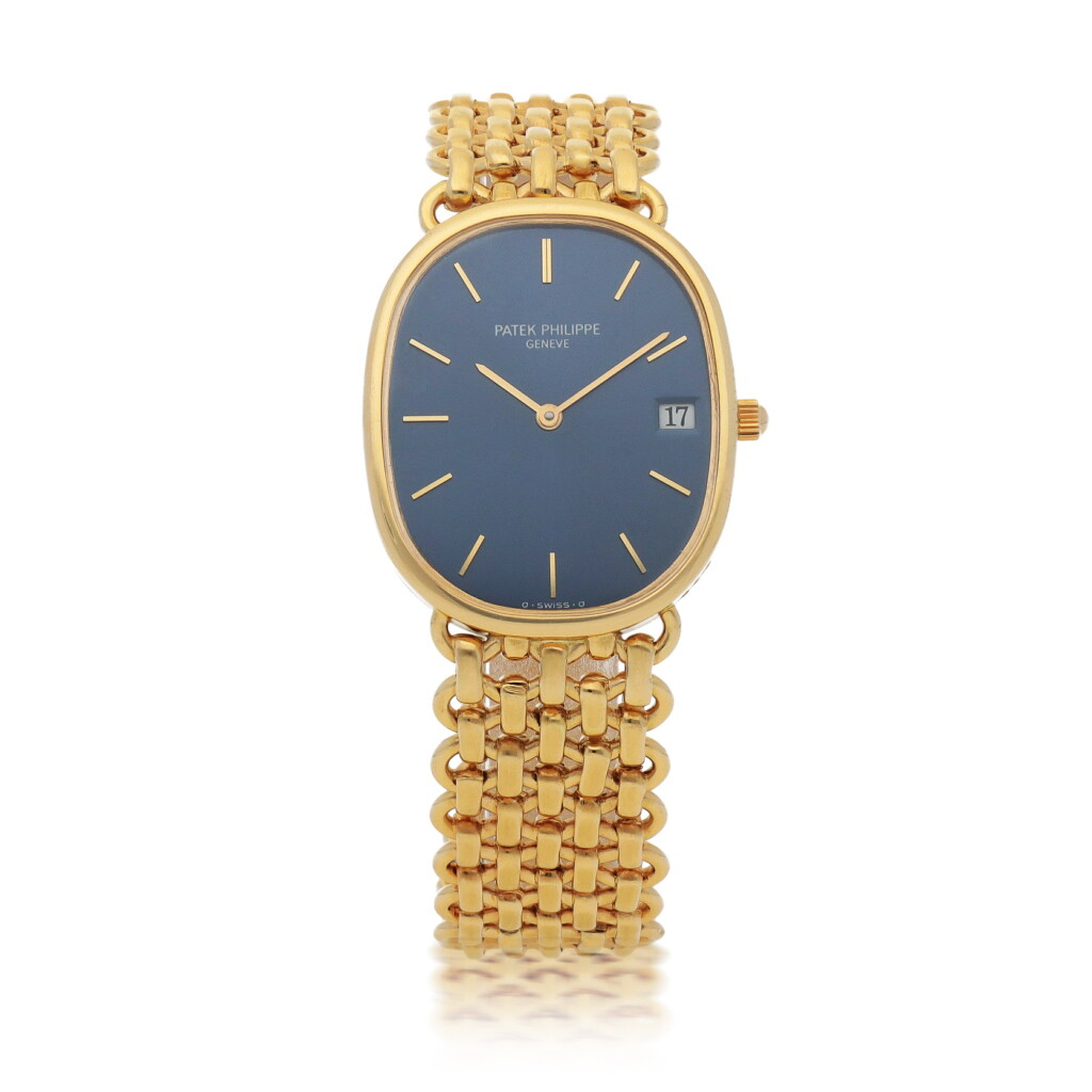 View full screen - View 1 of Lot 51. ELLIPSE, REF 3788/1 YELLOW GOLD WRISTWATCH WITH BRACELET MADE IN 1987.