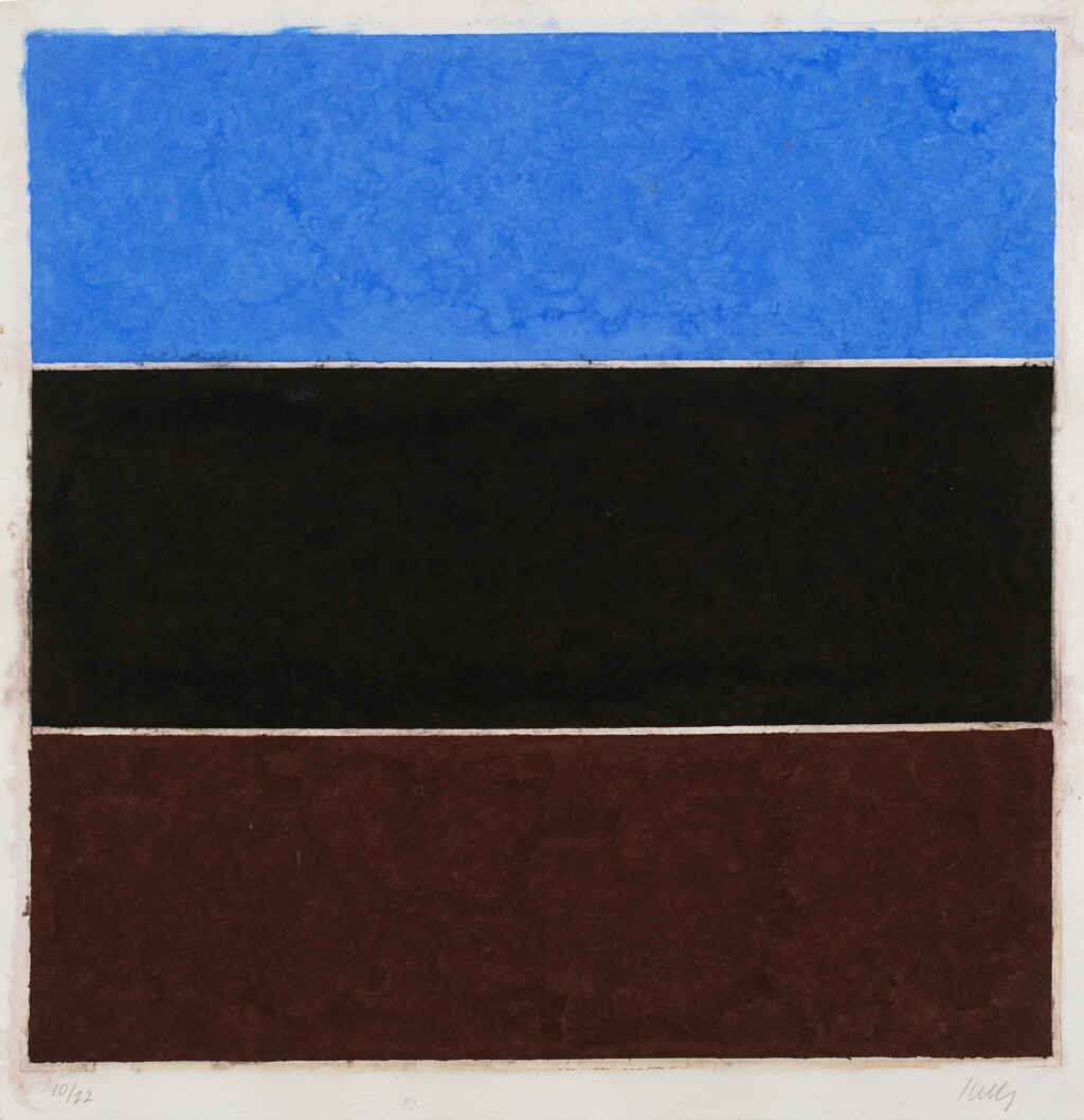 View full screen - View 1 of Lot 813. Colored Paper Image XVII (Blue Black Brown), from Colored Paper Images (Axsom 157).