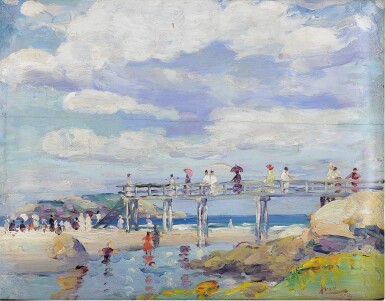 View full screen - View 1 of Lot 16. Figures on a Beach.