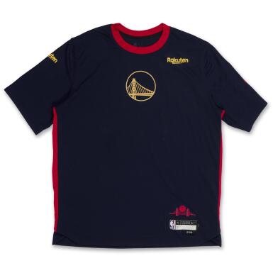 View full screen - View 1 of Lot 75. Quinten Post Golden State Warriors 2024-2025 Western Conference Round 1 City Edition Warmup Set | Probable Wear.