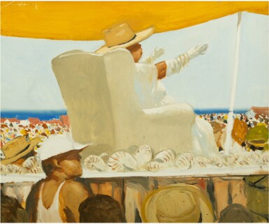 View full screen - View 1 of Lot 296. JULIO LARRAZ | EL DÍA DE CARACOLA.