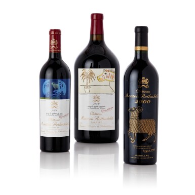 View full screen - View 1 of Lot 9015. Château Mouton Rothschild 2000 (6 BT).