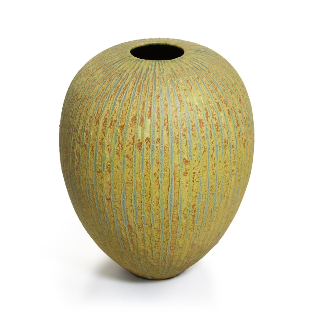 View full screen - View 1 of Lot 773. Tall Ovoid Tapering Vessel.