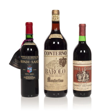 View full screen - View 1 of Lot 396. Brunello di Montalcino, Riserva Biondi-Santi "Vertical" (2 BT) .