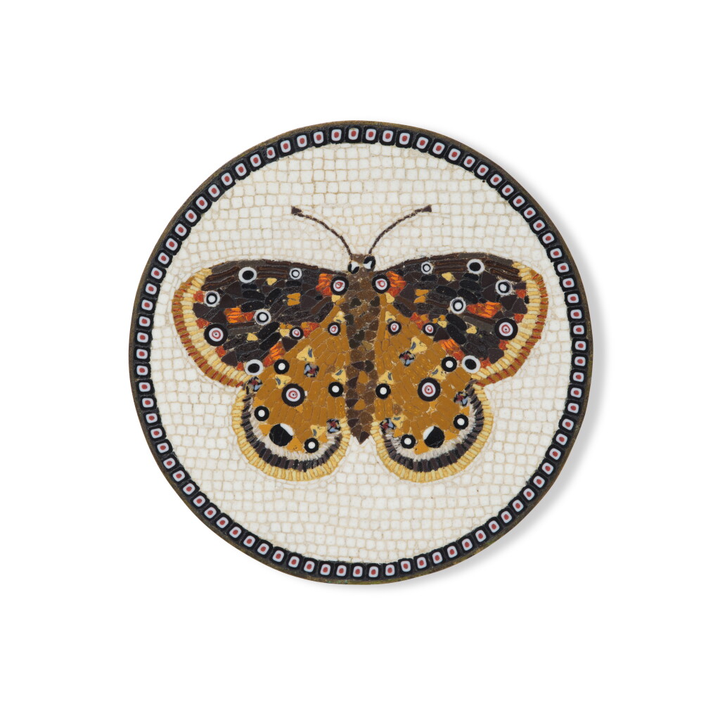 Voir en plein écran - Voir 1 du lot 109. Plaque en micromosaïque, attribuée à Giacomo Raffaelli (1753-1836), Rome, vers 1810.