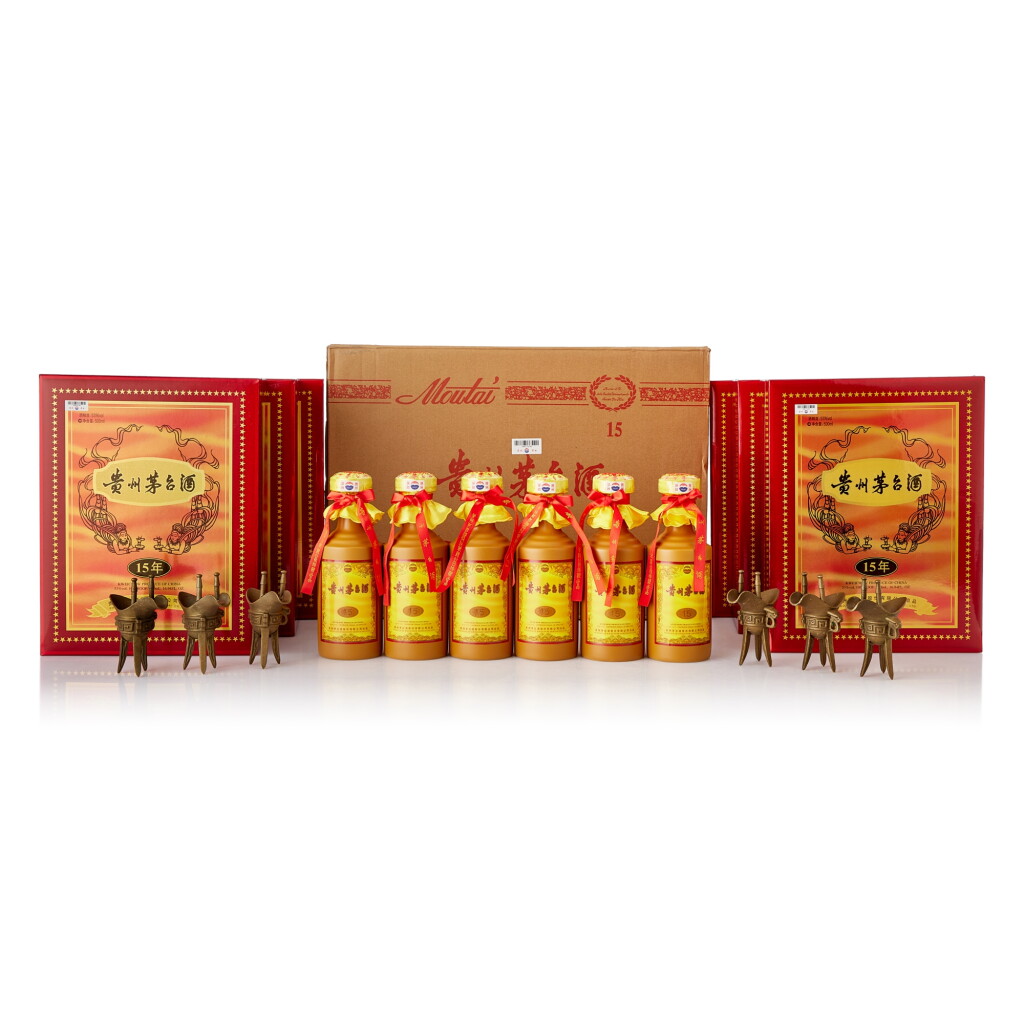 View full screen - View 1 of Lot 9240. 2021年產 15年貴州茅台酒 (原箱) Kweichow Moutai Aged 15 Years 2021 (6 BT50).