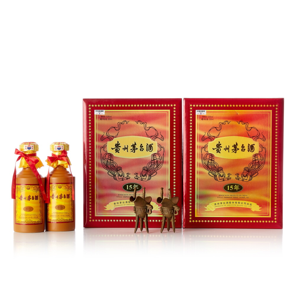 View full screen - View 1 of Lot 2132. 2021年產15年貴州茅台酒 Kweichow Moutai Aged 15 Years 2021 (5 BT50).