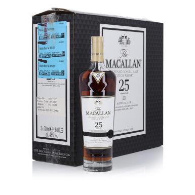 View full screen - View 1 of Lot 25. The Macallan 25 Year Old Sherry Oak 43.0 abv NV (3 Bottles 70cl).