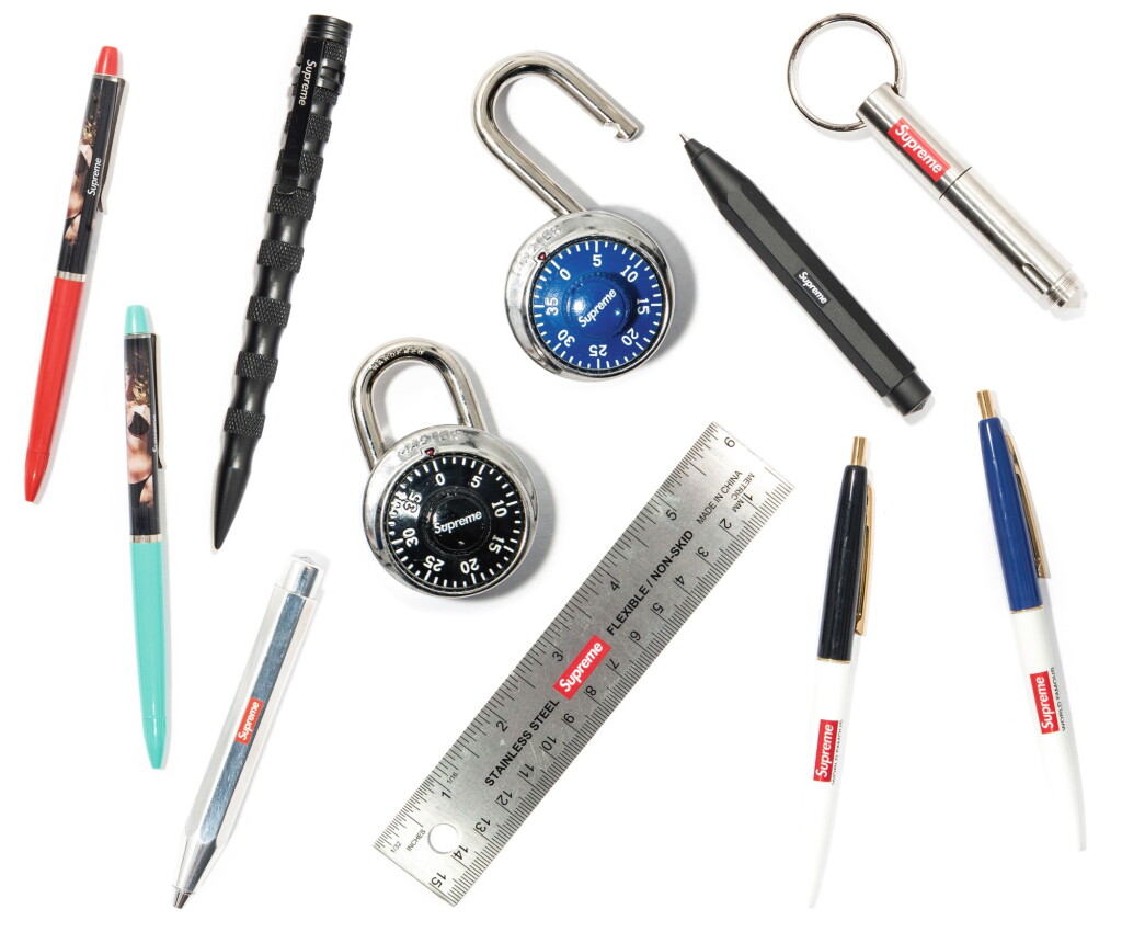 View full screen - View 1 of Lot 45. GROUP OF 16 SUPREME SCHOOL ACCESSORIES.