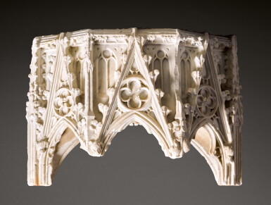 View full screen - View 1 of Lot 120. French, Île de France, circa 1330-1380 | Canopy from a Tomb.