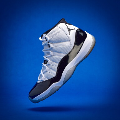 View full screen - View 1 of Lot 67. Stephen Curry 2025-2026 Worn Nike Air Jordan 11 Retro 'Concord'.