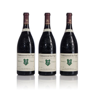View full screen - View 1 of Lot 537. Châteauneuf du Pape Rouge, Réserve des Célestins 2011 Henri Bonneau (6 MAG).