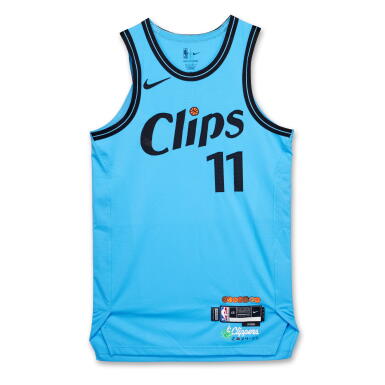View full screen - View 1 of Lot 224. Jordan Miller Los Angeles Clippers 2024-2025 Game Issued City Edition Jersey .