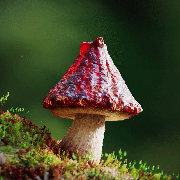 View full screen - View 1 of Lot 35. Volcano Cap Mushroom.