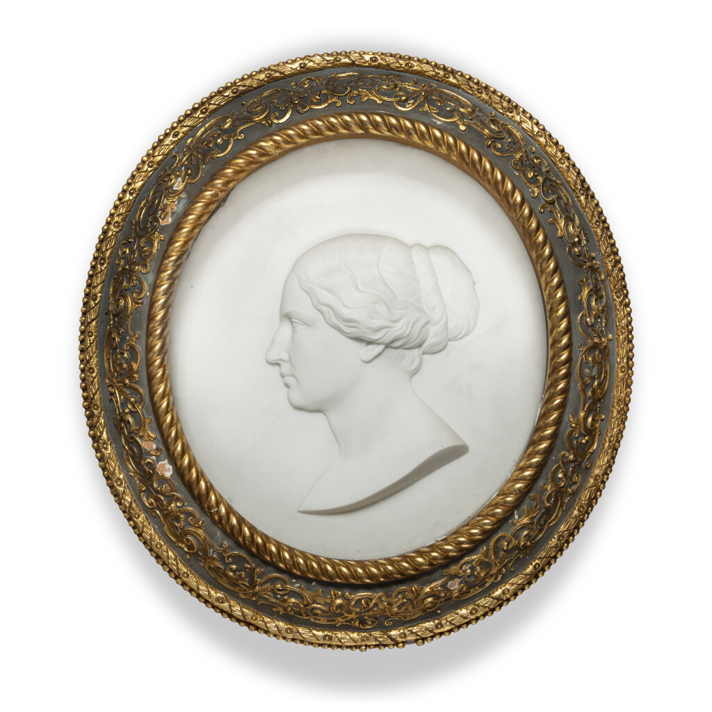 View full screen - View 1 of Lot 938. Portrait Relief (Elizabeth Ward Thomas or Eleanor Macbeth Ward).