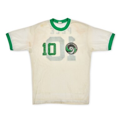 View full screen - View 1 of Lot 27. Pele 1975 New York Cosmos 'Triumphant Debut' Match Worn Jersey.
